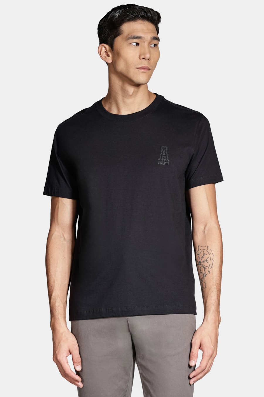 Camiseta Manga Curta Aramis Preppy Preto — foto 1 de 4