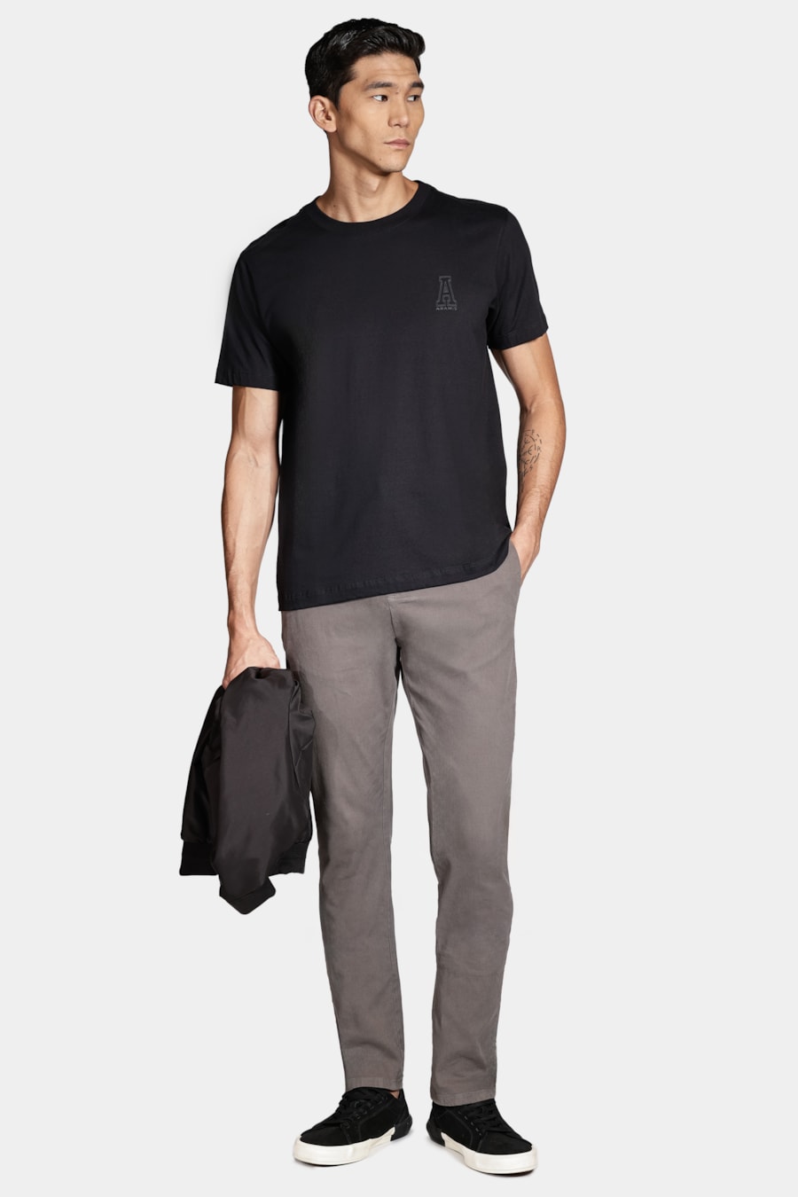 Camiseta Manga Curta Aramis Preppy Preto — foto 2 de 4