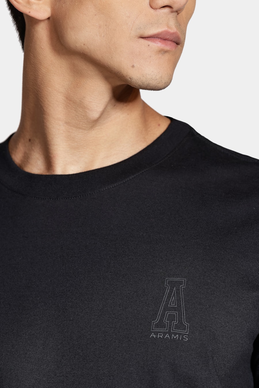 Camiseta Manga Curta Aramis Preppy Preto — foto 3 de 4