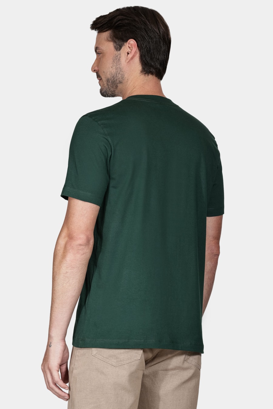 Camiseta Manga Curta Aramis Preppy Verde Floresta — foto 4 de 4