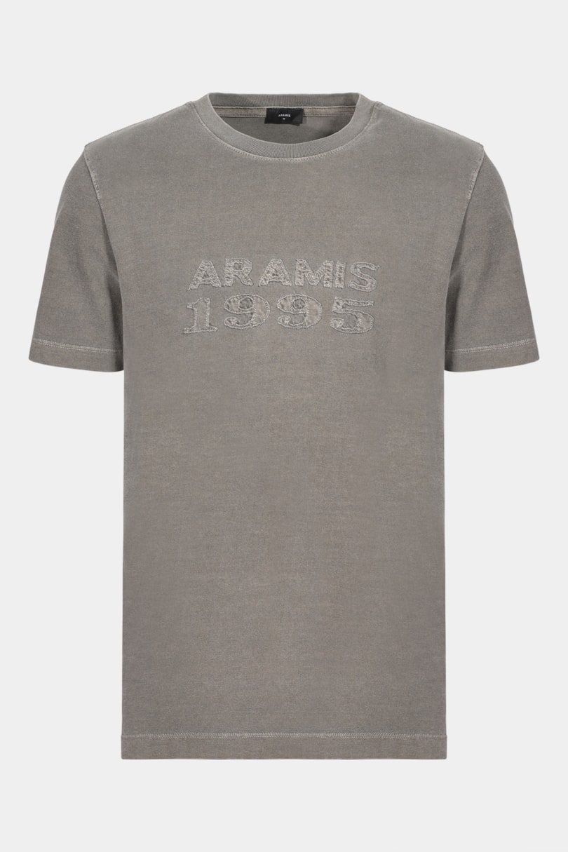 Camiseta Manga Curta Aramis Washed Verde Militar