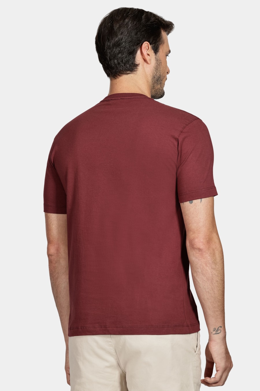 Camiseta Manga Curta Army Bordo — foto 4 de 5