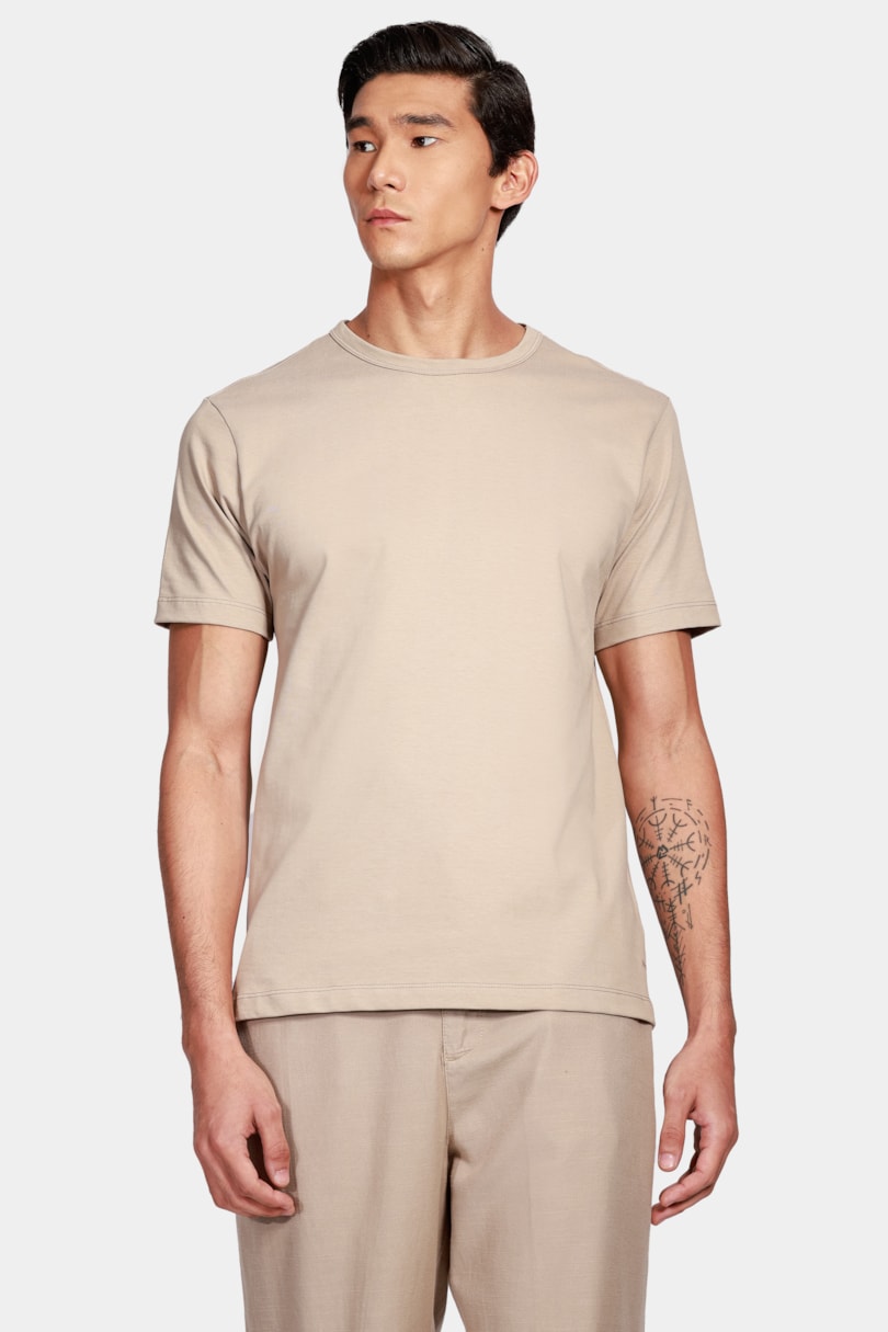 Camiseta Manga Curta Atlanta Gold Cáqui Safari