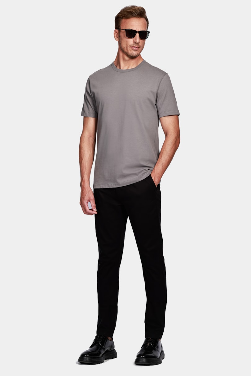 Camiseta Manga Curta Atlanta Gold Cinza Concreto
