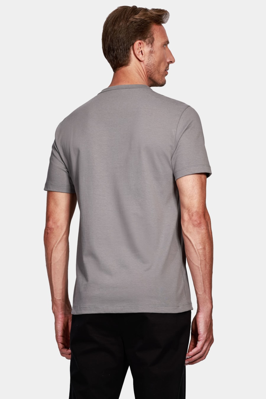 Camiseta Manga Curta Atlanta Gold Cinza Concreto — foto 5 de 5