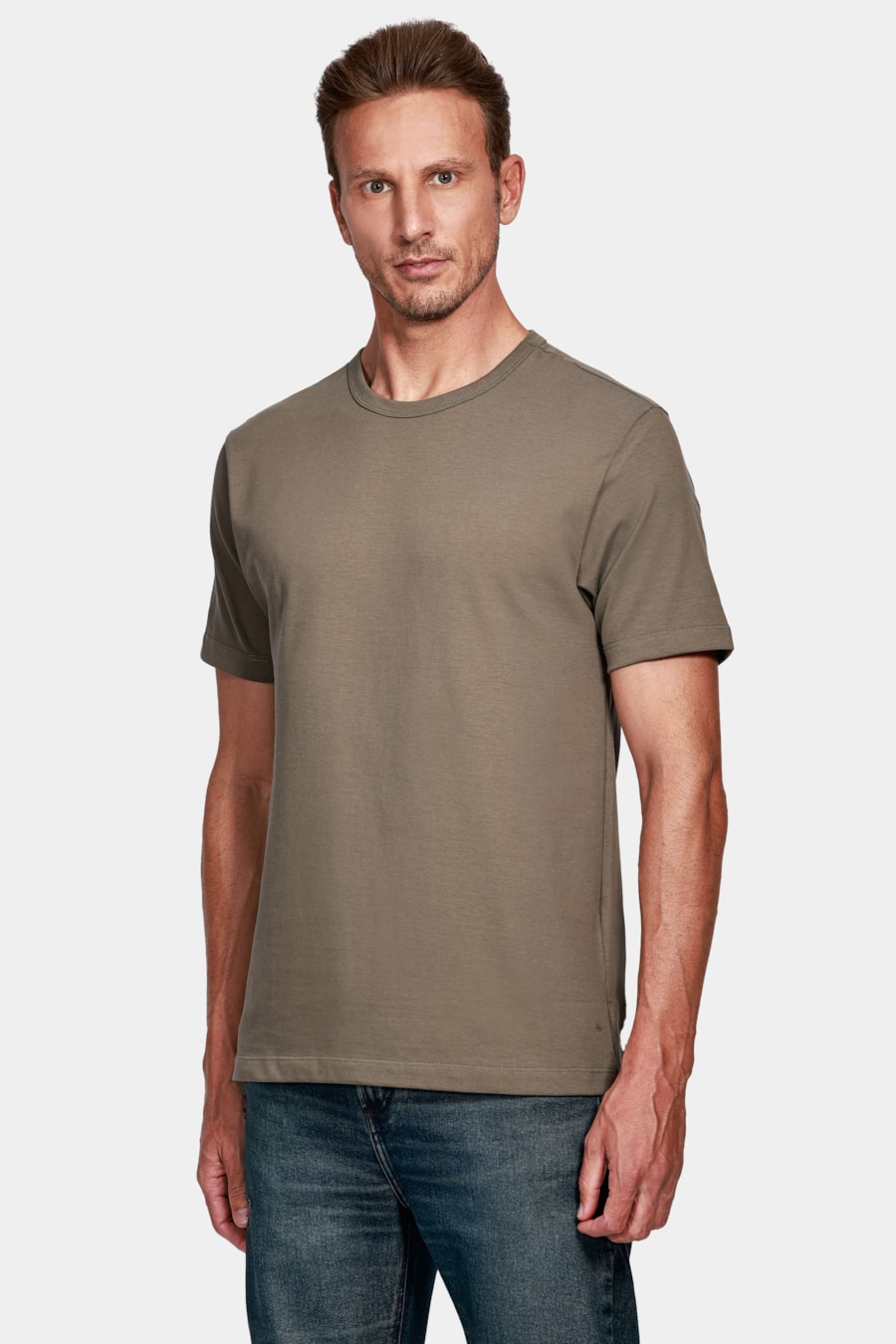 Camiseta Manga Curta Atlanta Gold Verde Folha Seca — foto 1 de 5