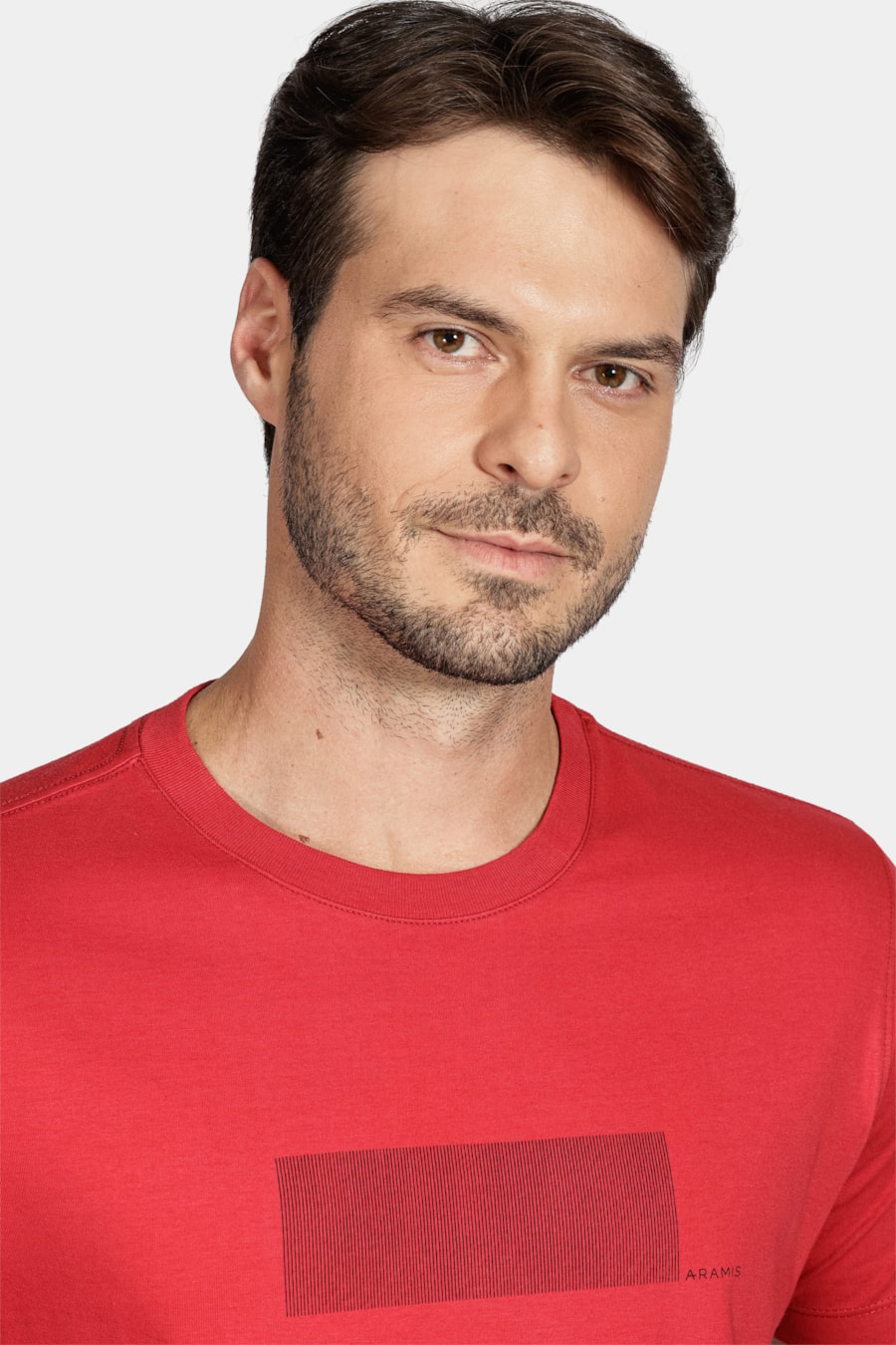 Camiseta Manga Curta Barcode Vermelho — foto 3 de 5