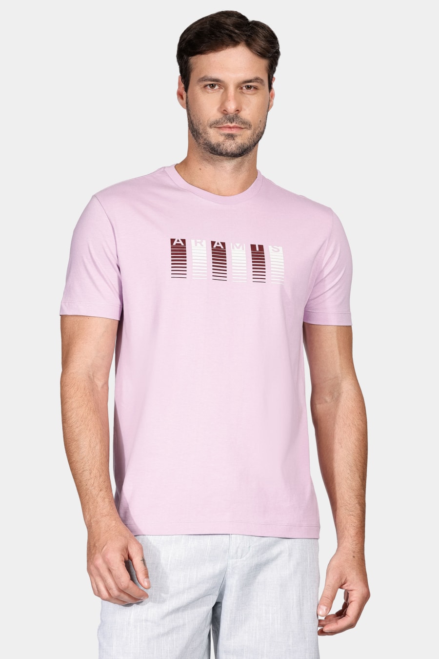 Camiseta Manga Curta Barras Aramis Lilás — foto 1 de 4