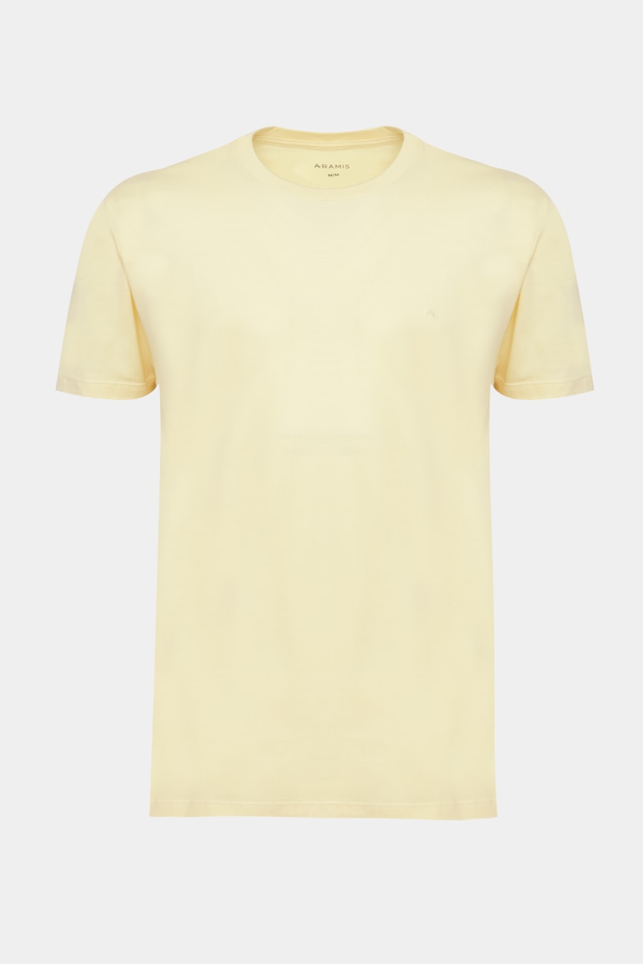Camiseta Manga Curta Básica Amarelo Claro — foto 5 de 5