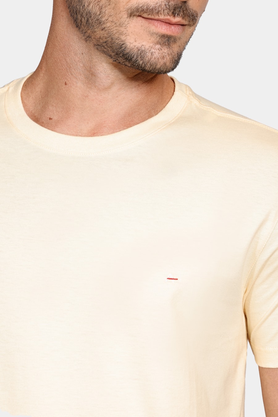 Camiseta Manga Curta Básica Amarelo Dente Leão — foto 3 de 4