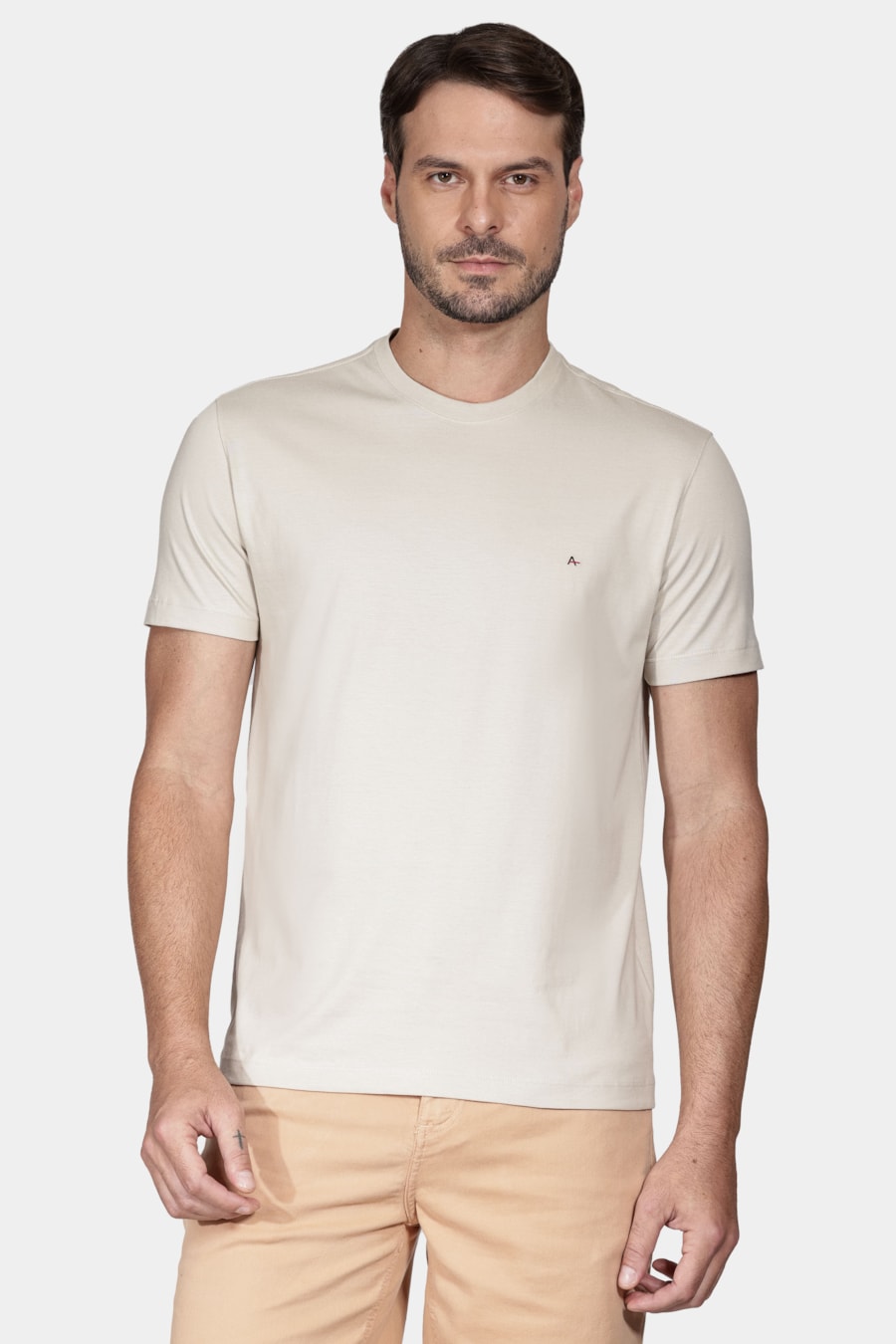 Camiseta Manga Curta Básica Areia — foto 1 de 5
