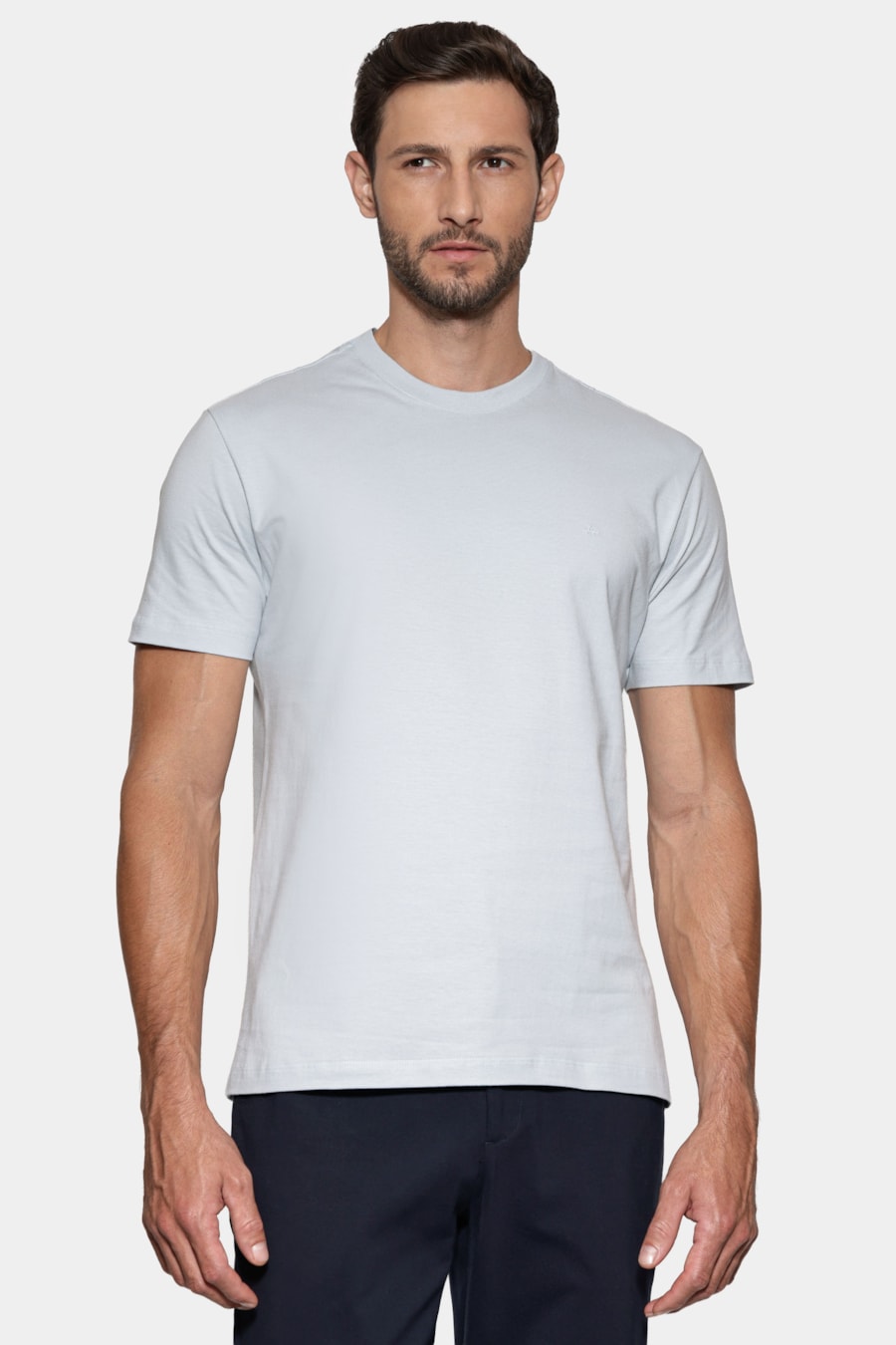 Camiseta Manga Curta Básica Azul Claro 117 — foto 1 de 6