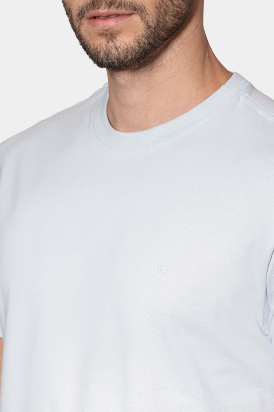 Camiseta Manga Curta Básica Azul Claro 117 — foto 3 de 6