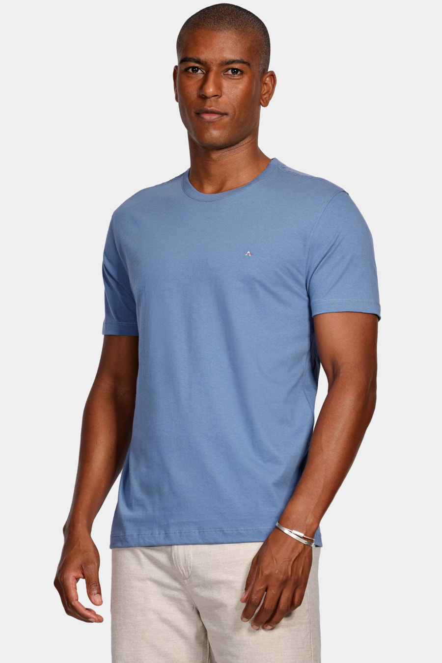 Camiseta Manga Curta Básica Azul Índigo — foto 1 de 4
