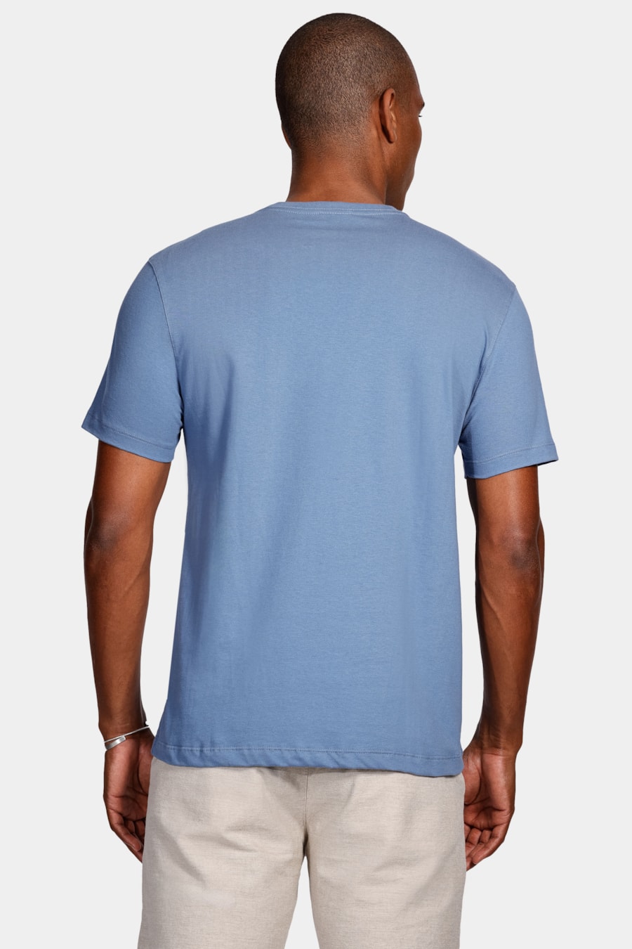 Camiseta Manga Curta Básica Azul Índigo — foto 4 de 4