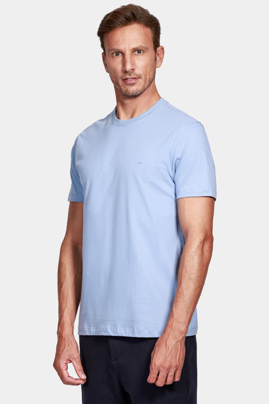 Camiseta Manga Curta Básica Azul Oceano — foto 1 de 4