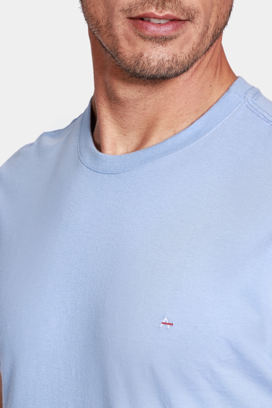 Camiseta Manga Curta Básica Azul Oceano — foto 3 de 4