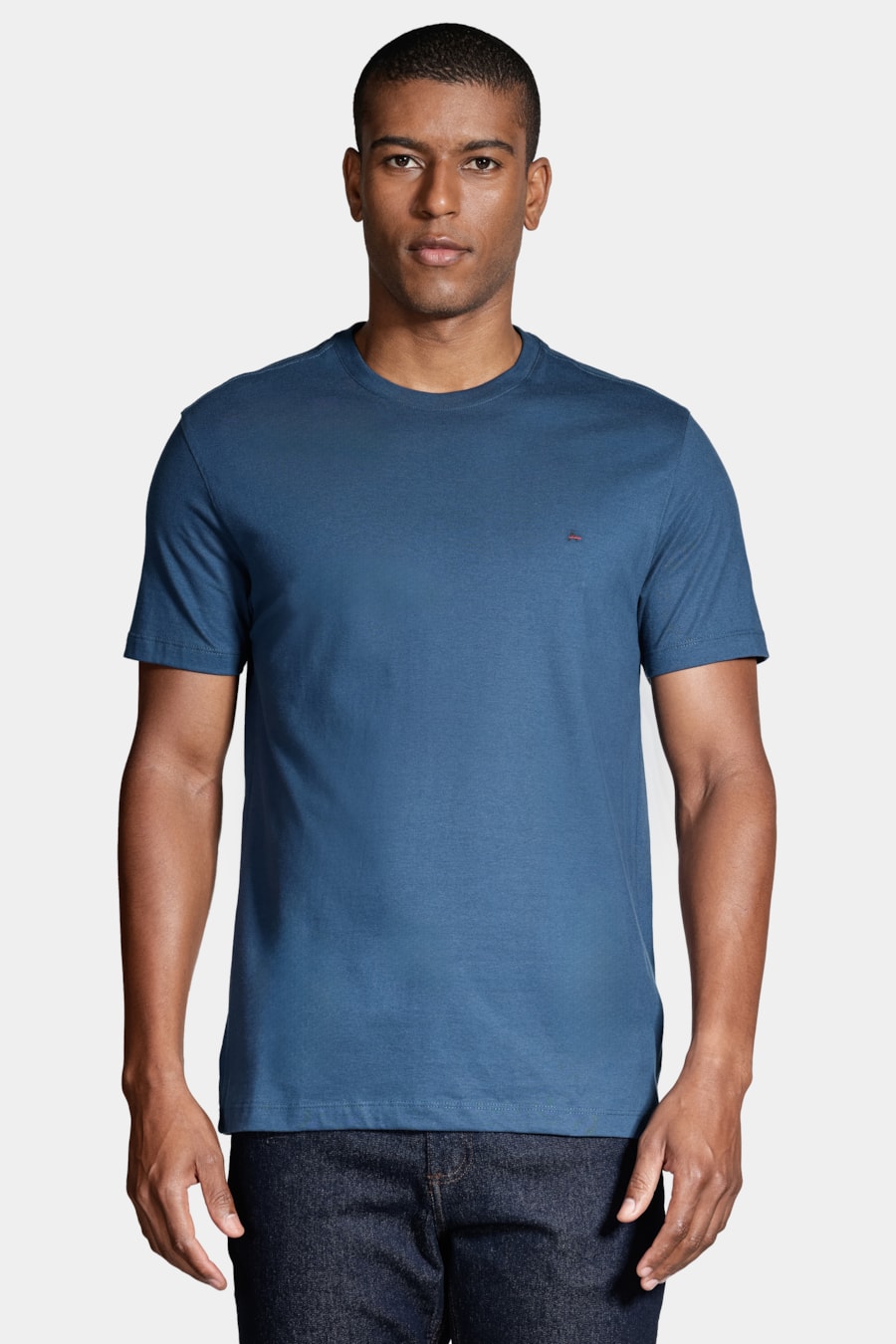 Camiseta Manga Curta Básica Azul Petroleo — foto 1 de 4
