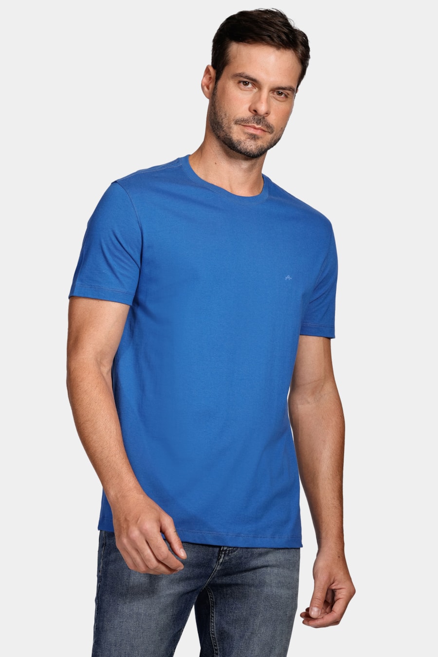 Camiseta Manga Curta Básica Azul Royal — foto 1 de 5