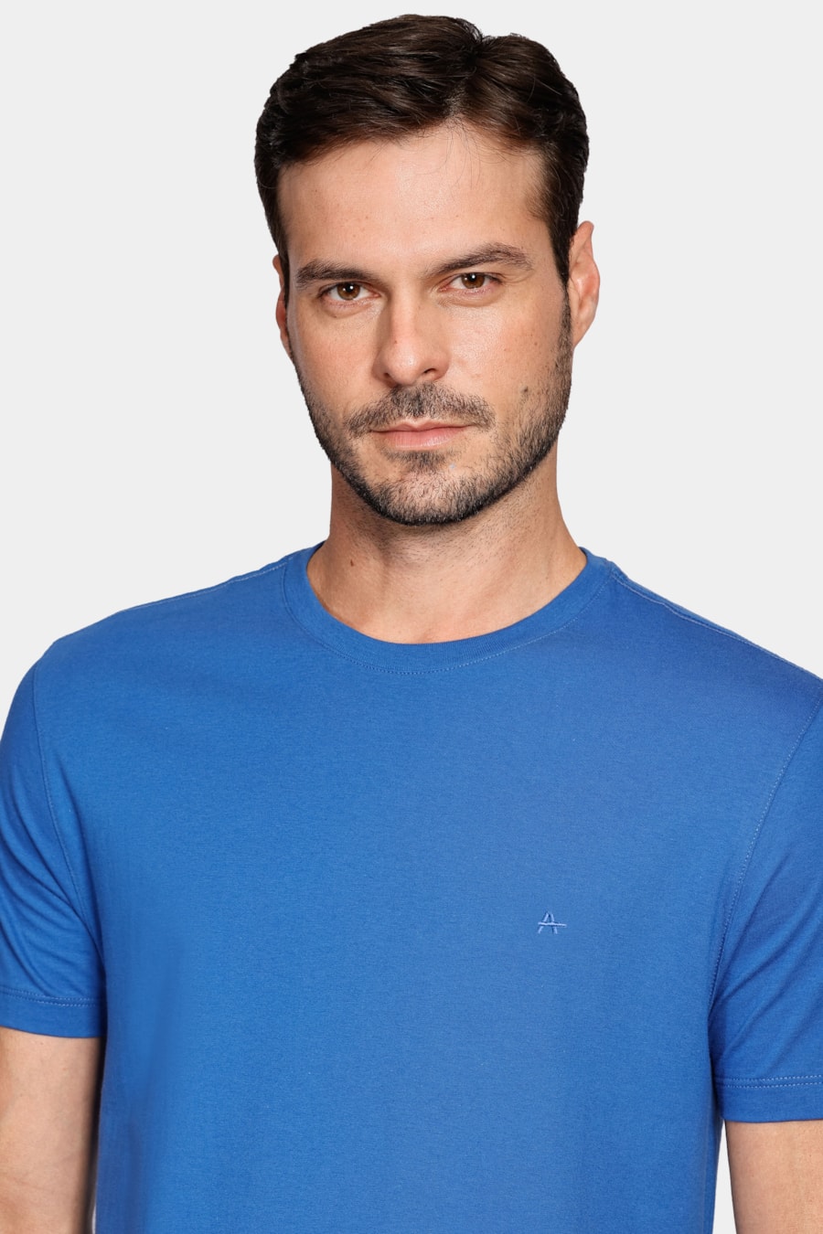 Camiseta Manga Curta Básica Azul Royal — foto 3 de 5