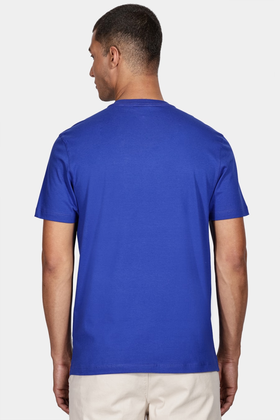 Camiseta Manga Curta Básica Azul Royal — foto 4 de 6