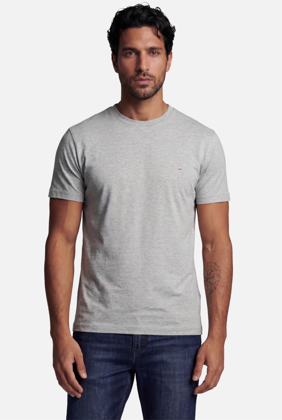 Camiseta Manga Curta Básica Banana Mescla — foto 1 de 4
