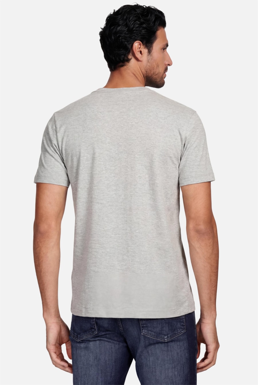 Camiseta Manga Curta Básica Banana Mescla — foto 4 de 4