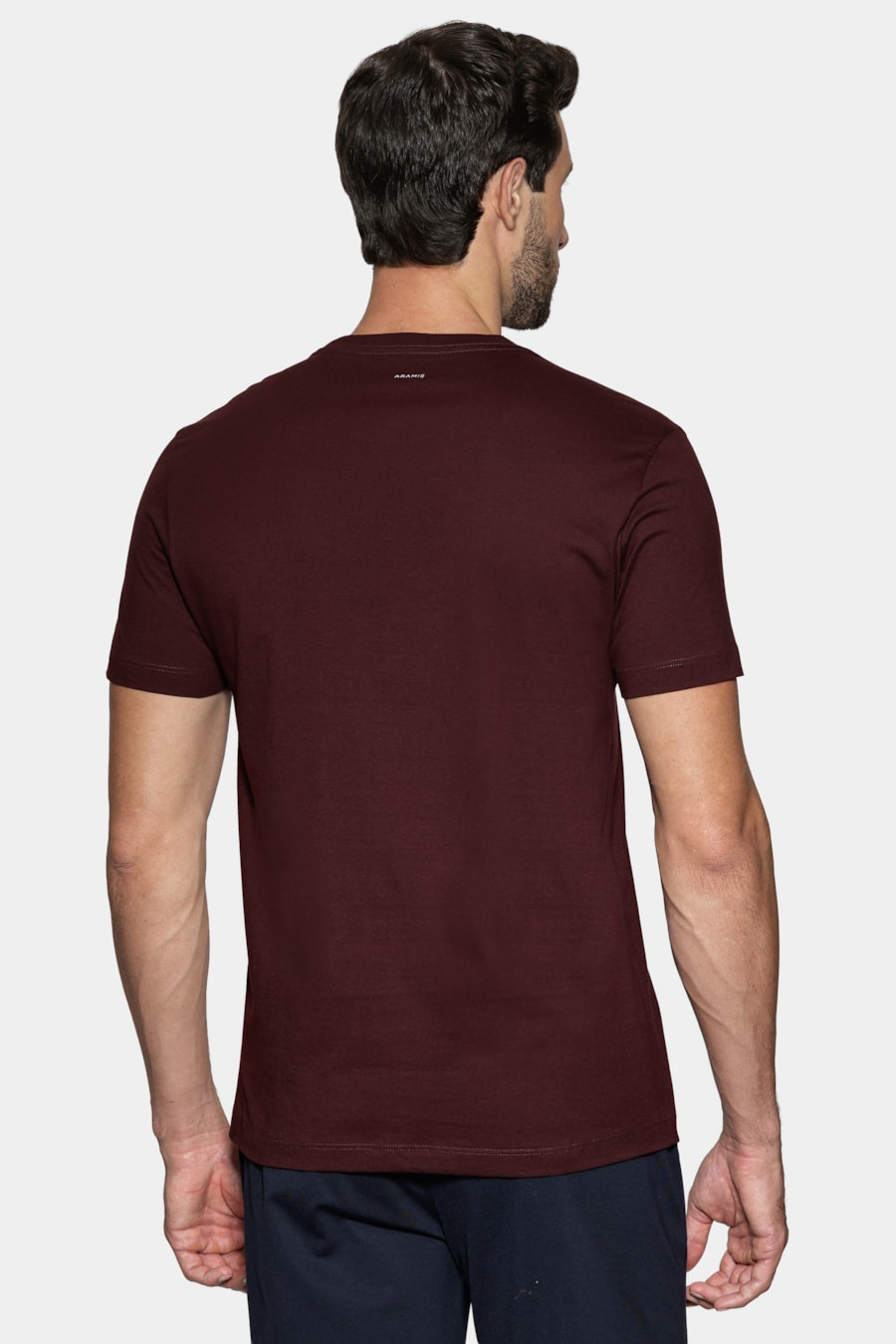 Camiseta Manga Curta Básica Bordeaux Intenso 117 — foto 4 de 5