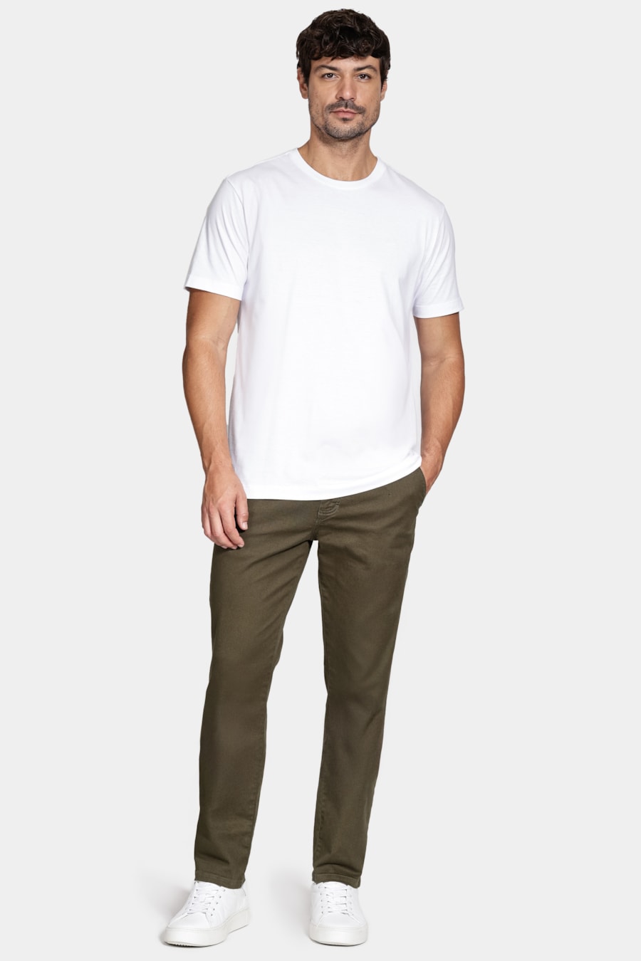 Camiseta Manga Curta Basica Branco — foto 2 de 6