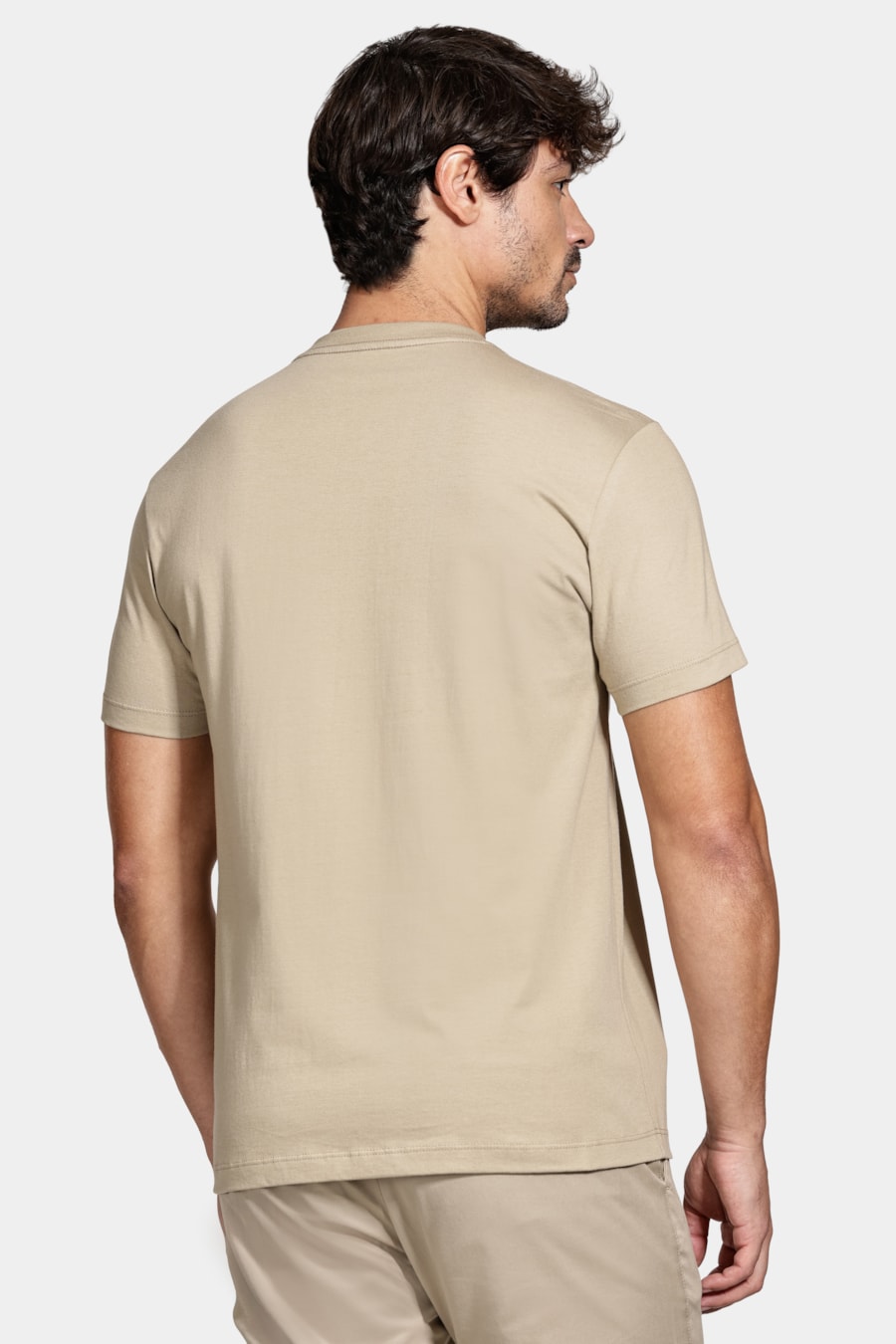 Camiseta Manga Curta Básica Caqui 116 — foto 4 de 5