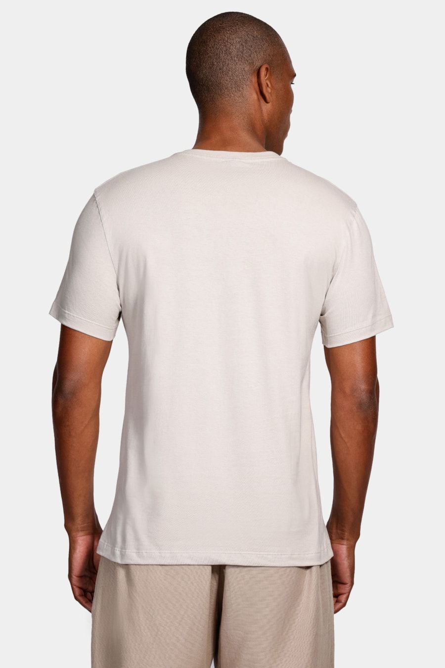 Camiseta Manga Curta Básica Cáqui Pedra — foto 4 de 4
