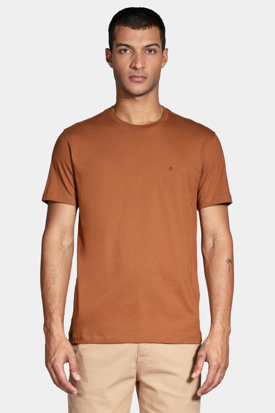 Camiseta Manga Curta Básica Caramelo — foto 1 de 4