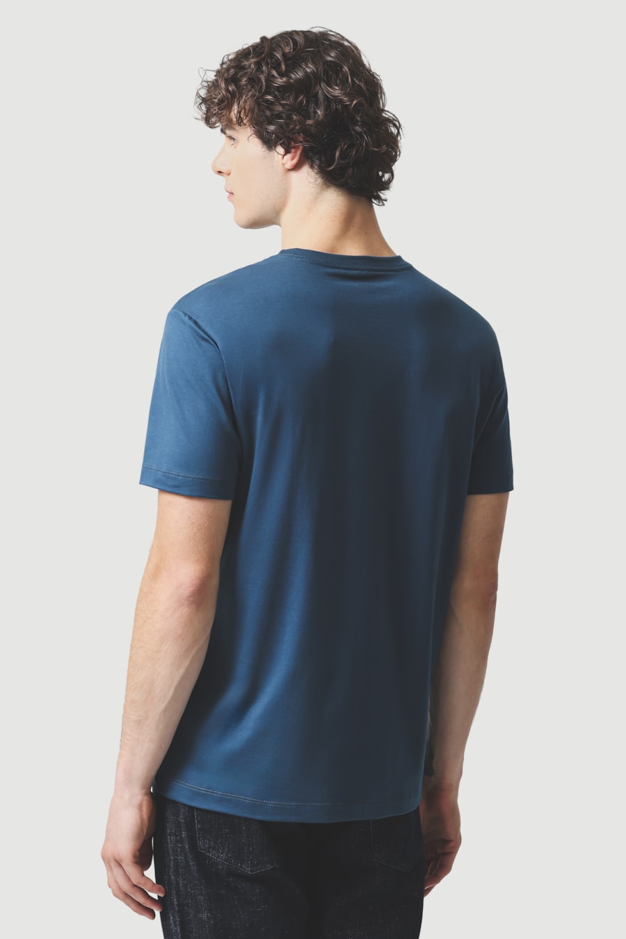 Camiseta Manga Curta Básica Comfort+ Azul Petroleo 115 — foto 4 de 5