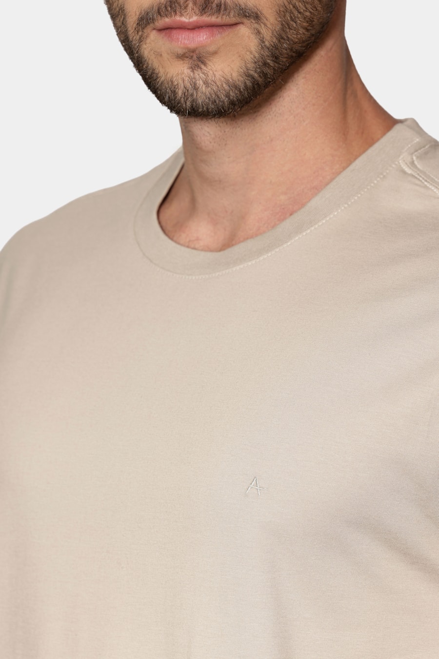 Camiseta Manga Curta Básica Comfort+ Palha 117 — foto 3 de 6