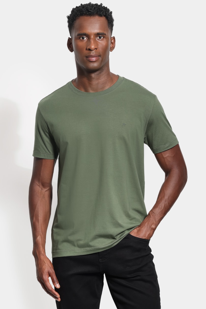 Camiseta Manga Curta Básica Comfort+ Selva 116