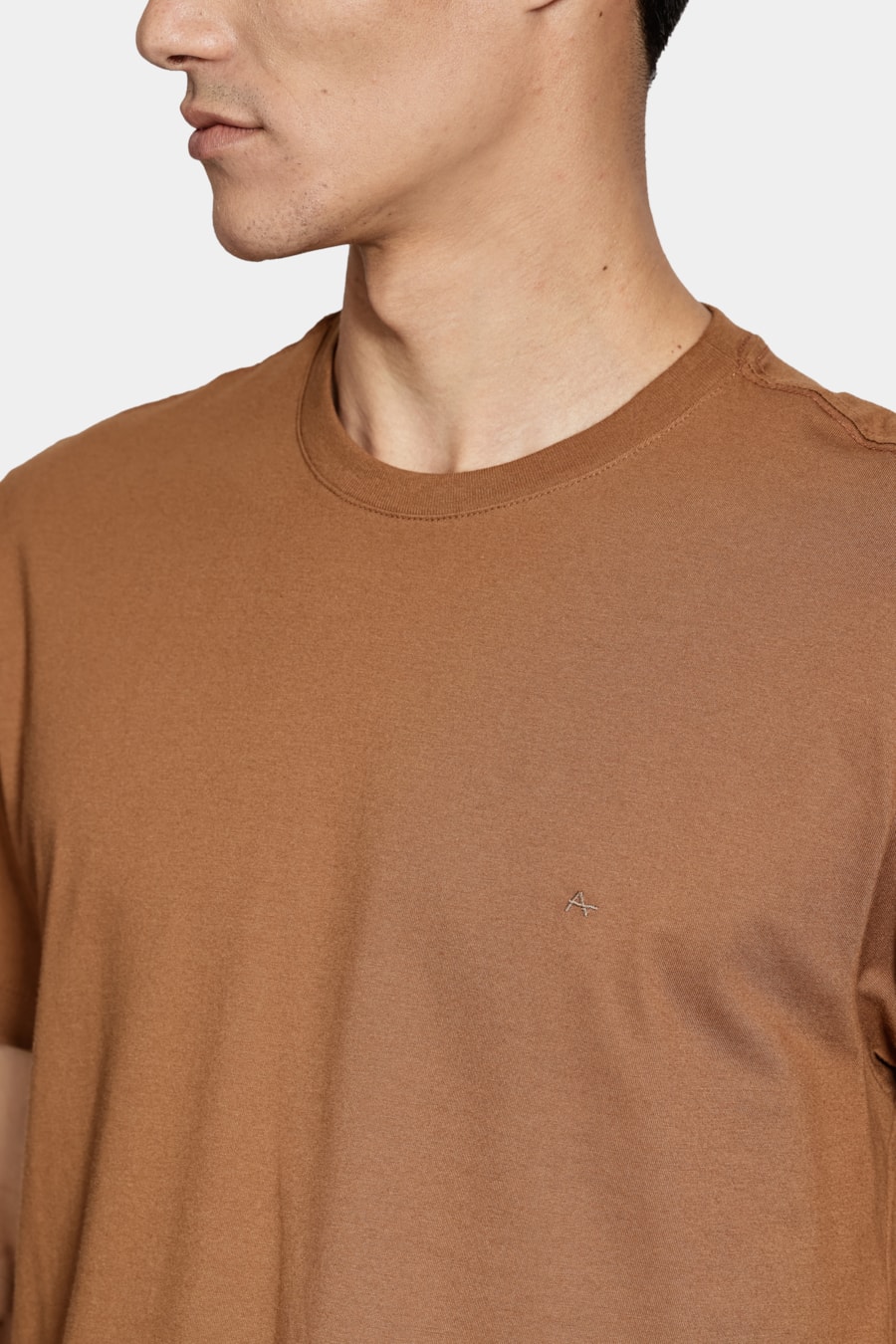 Camiseta Manga Curta Básica Conhaque — foto 3 de 5