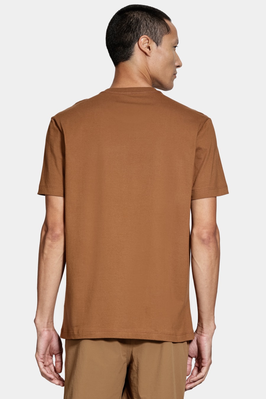 Camiseta Manga Curta Básica Conhaque — foto 4 de 5