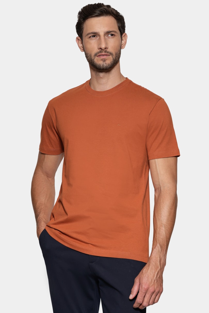 Camiseta Manga Curta Básica Ferrugem 117