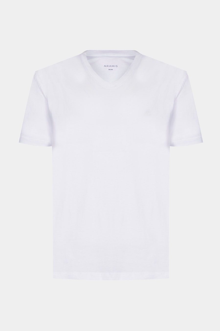 Camiseta  Manga Curta Básica Gola v Branco — foto 5 de 5