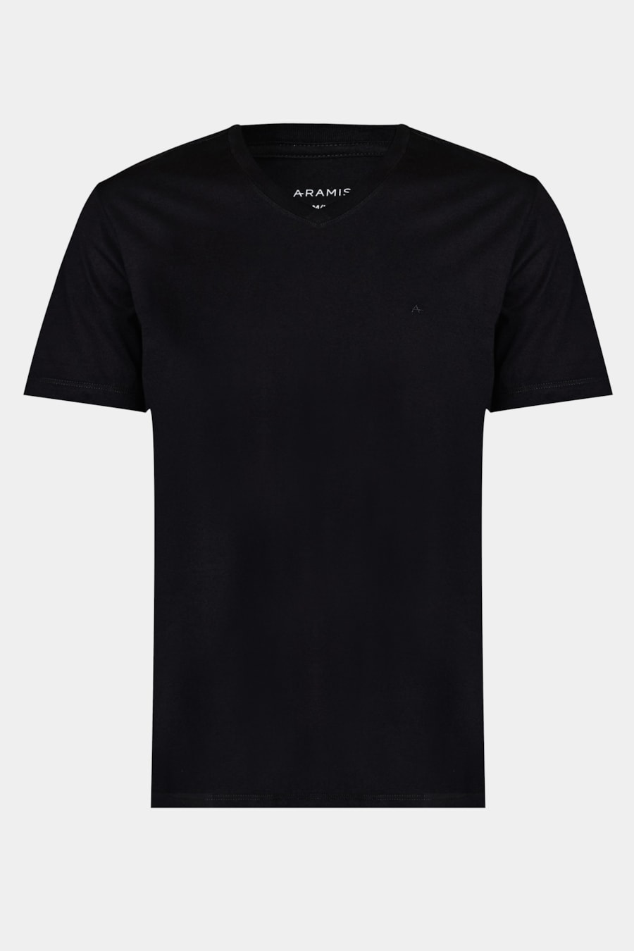 Camiseta  Manga Curta Básica Gola v Preto — foto 5 de 5