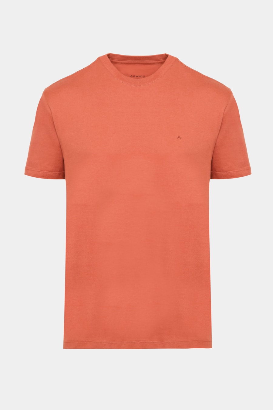 Camiseta Manga Curta Básica Laranja Ferrugem — foto 5 de 5