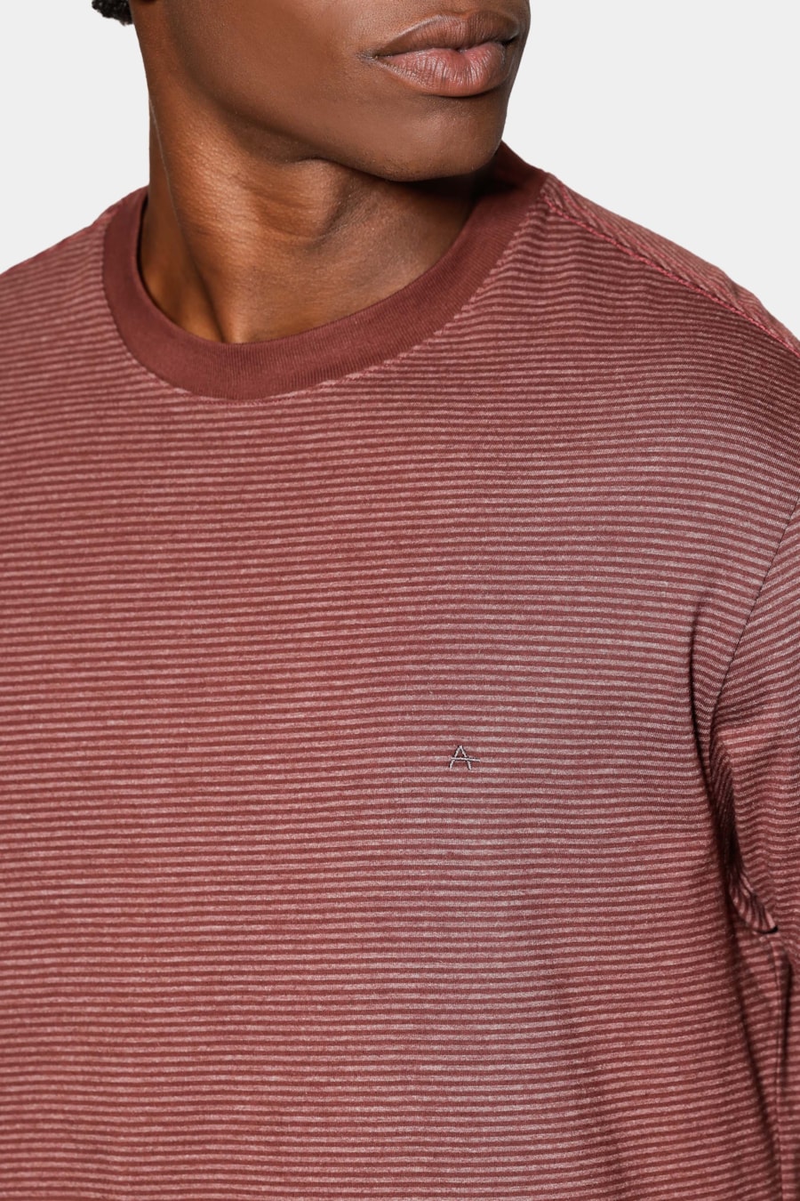 Camiseta Manga Curta Básica Listra Merlot 117 — foto 3 de 5