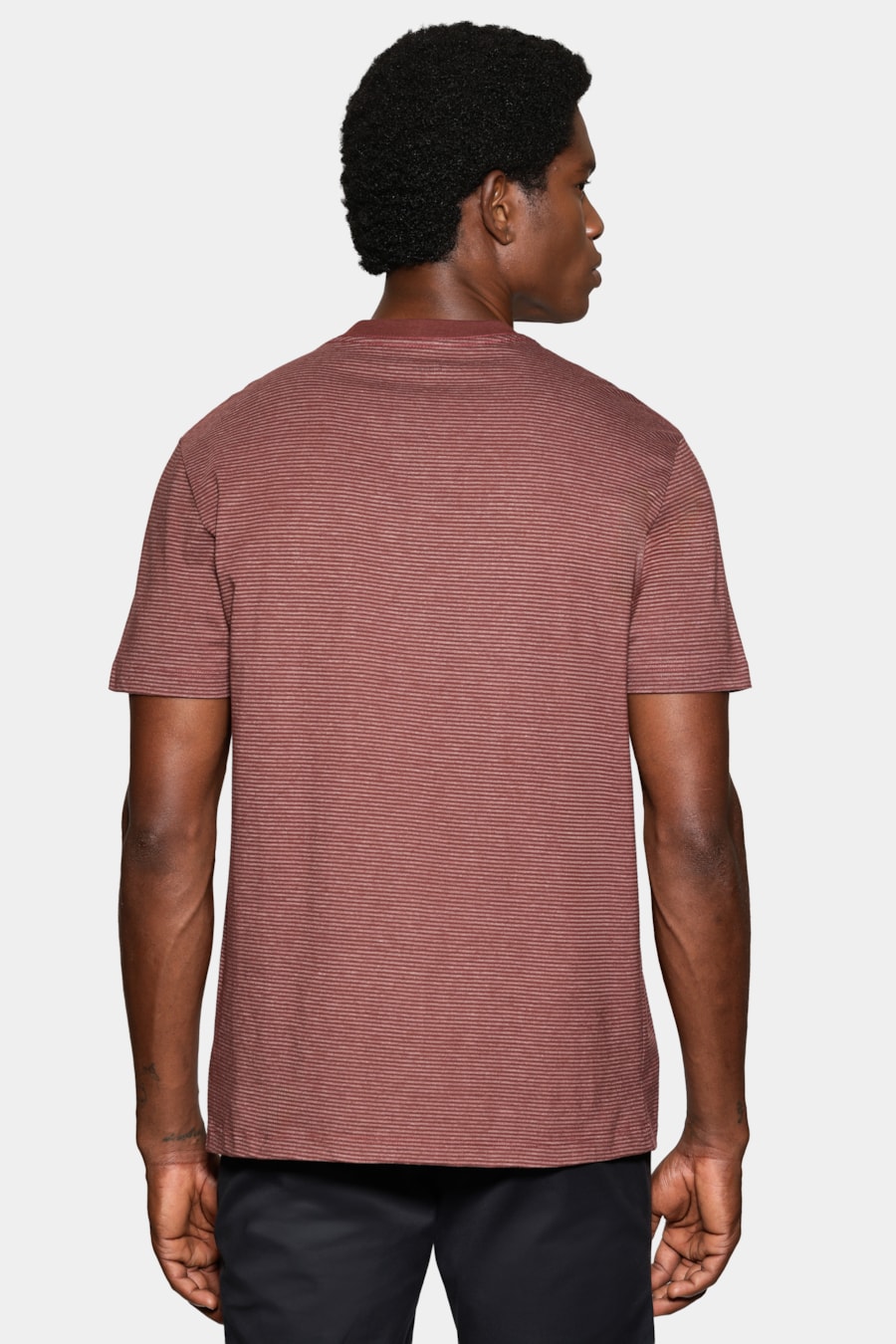 Camiseta Manga Curta Básica Listra Merlot 117 — foto 4 de 5
