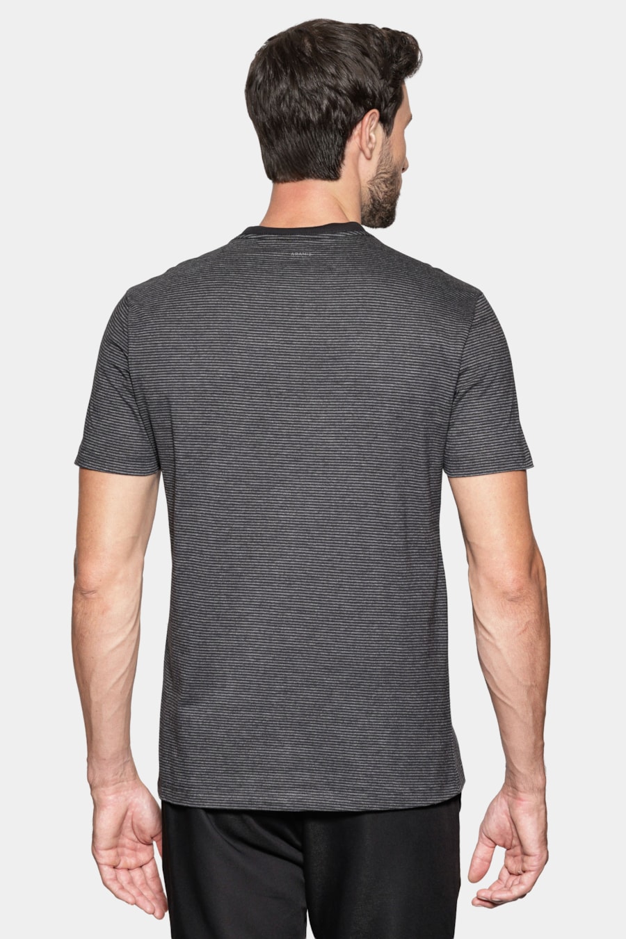 Camiseta Manga Curta Básica Listra Preto — foto 5 de 6