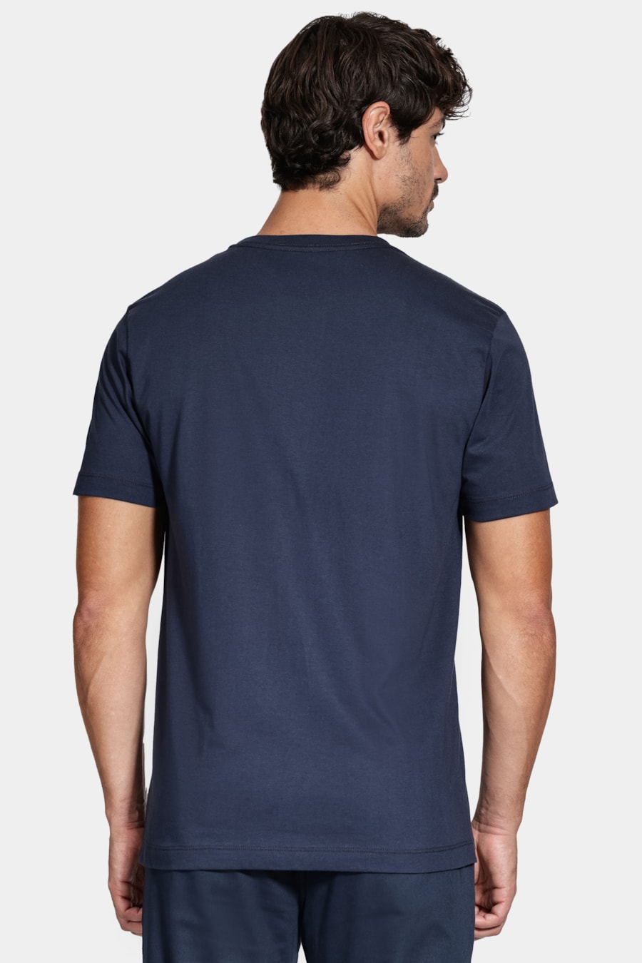 Camiseta Manga Curta Basica Marinho — foto 4 de 5