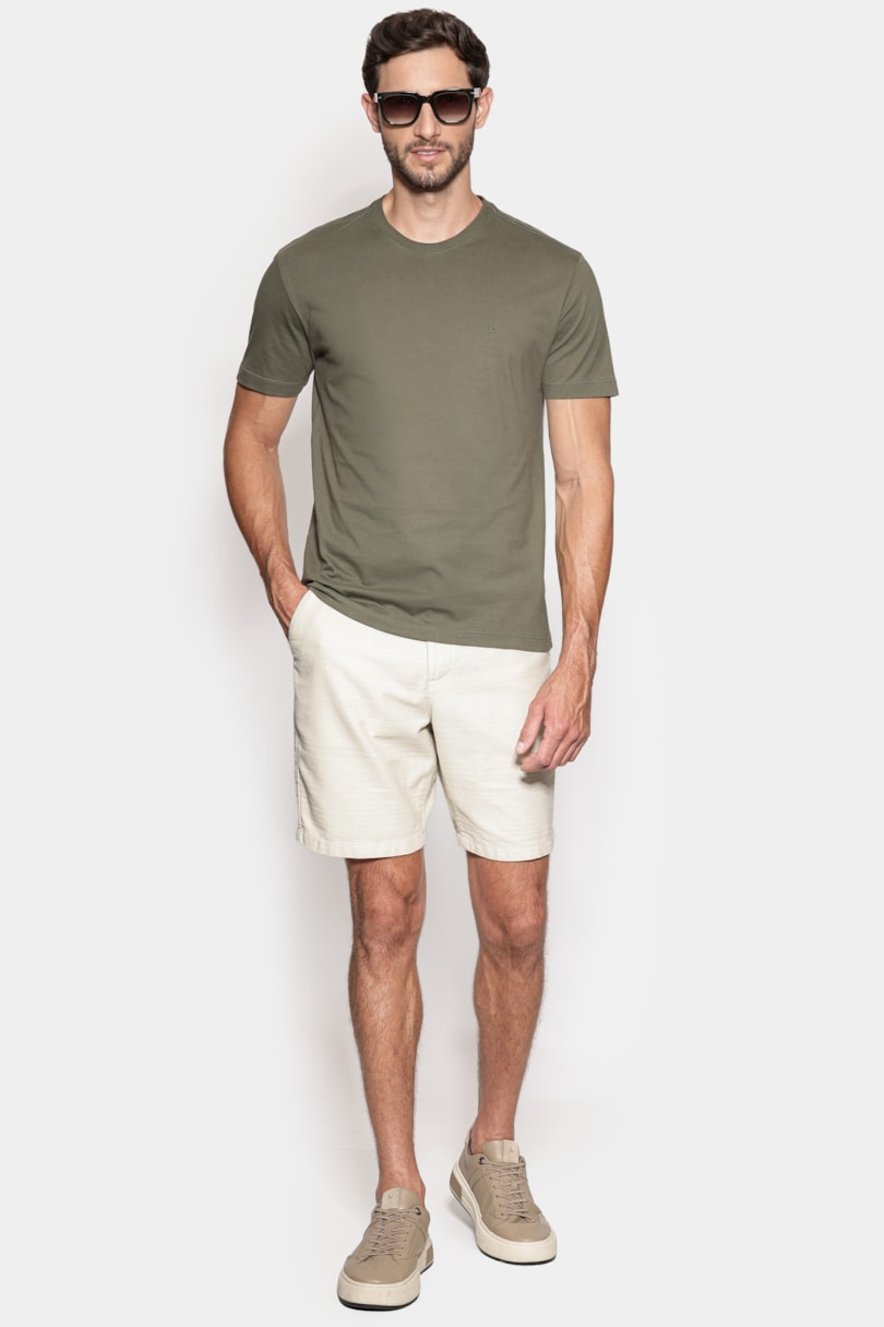 Camiseta Manga Curta Básica Militar 117