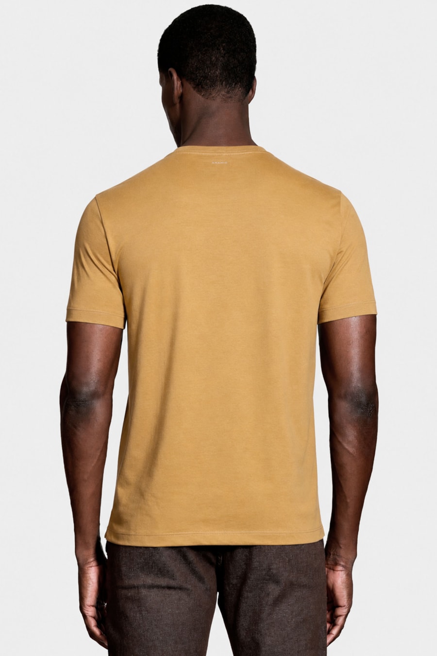 Camiseta Manga Curta Básica Mostarda — foto 4 de 5