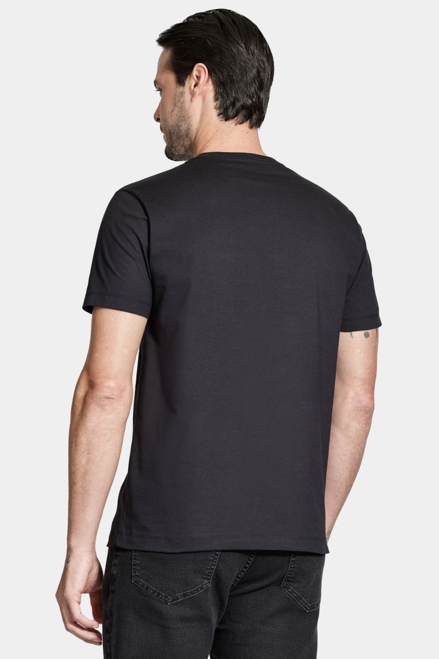 Camiseta Manga Curta Basica Preto — foto 4 de 5