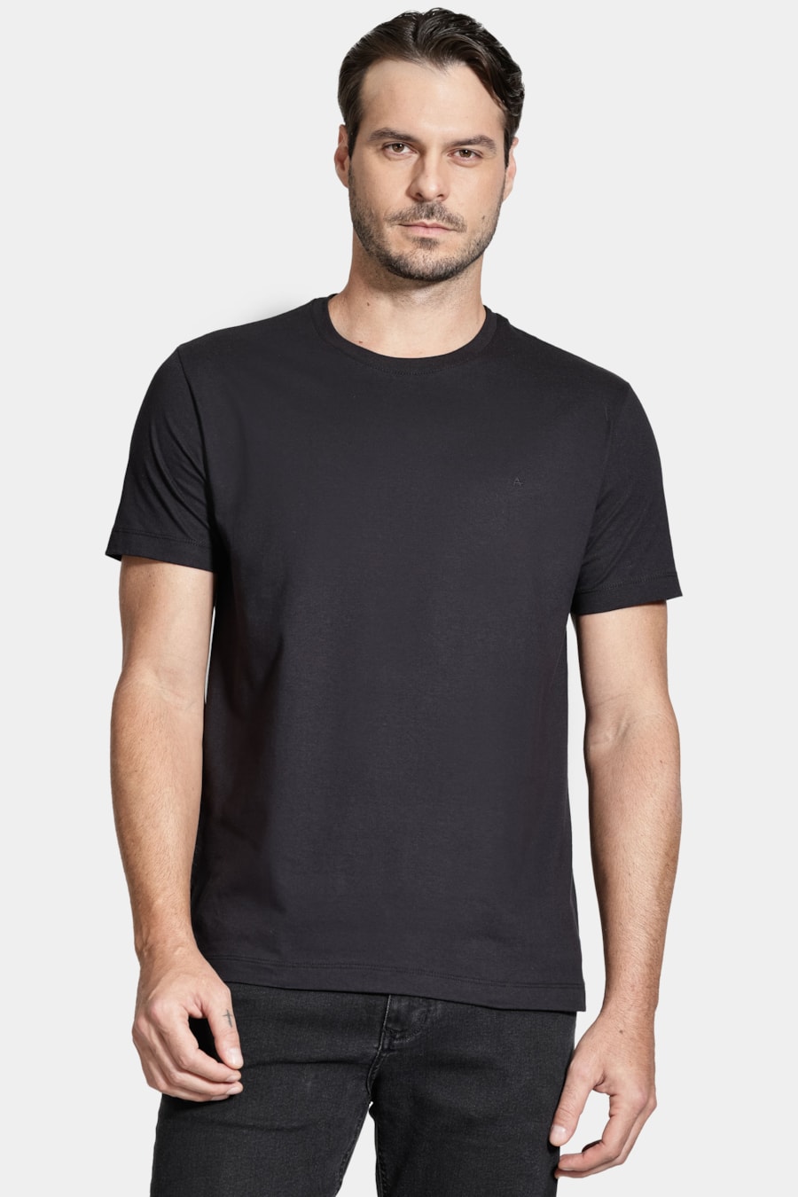 Camiseta Manga Curta Basica Preto — foto 1 de 5