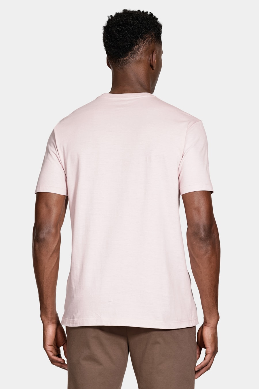 Camiseta Manga Curta Básica Rosa Seco — foto 4 de 5